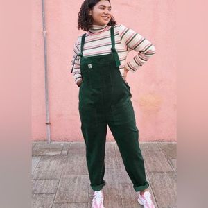 Lucy & Yak Posy Green Original Dungaree Overalls - Organic Corduroy ☘️